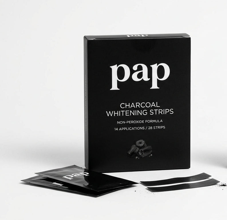 PAP WET – Black Charcoal Whitening Strips (14 Applications)